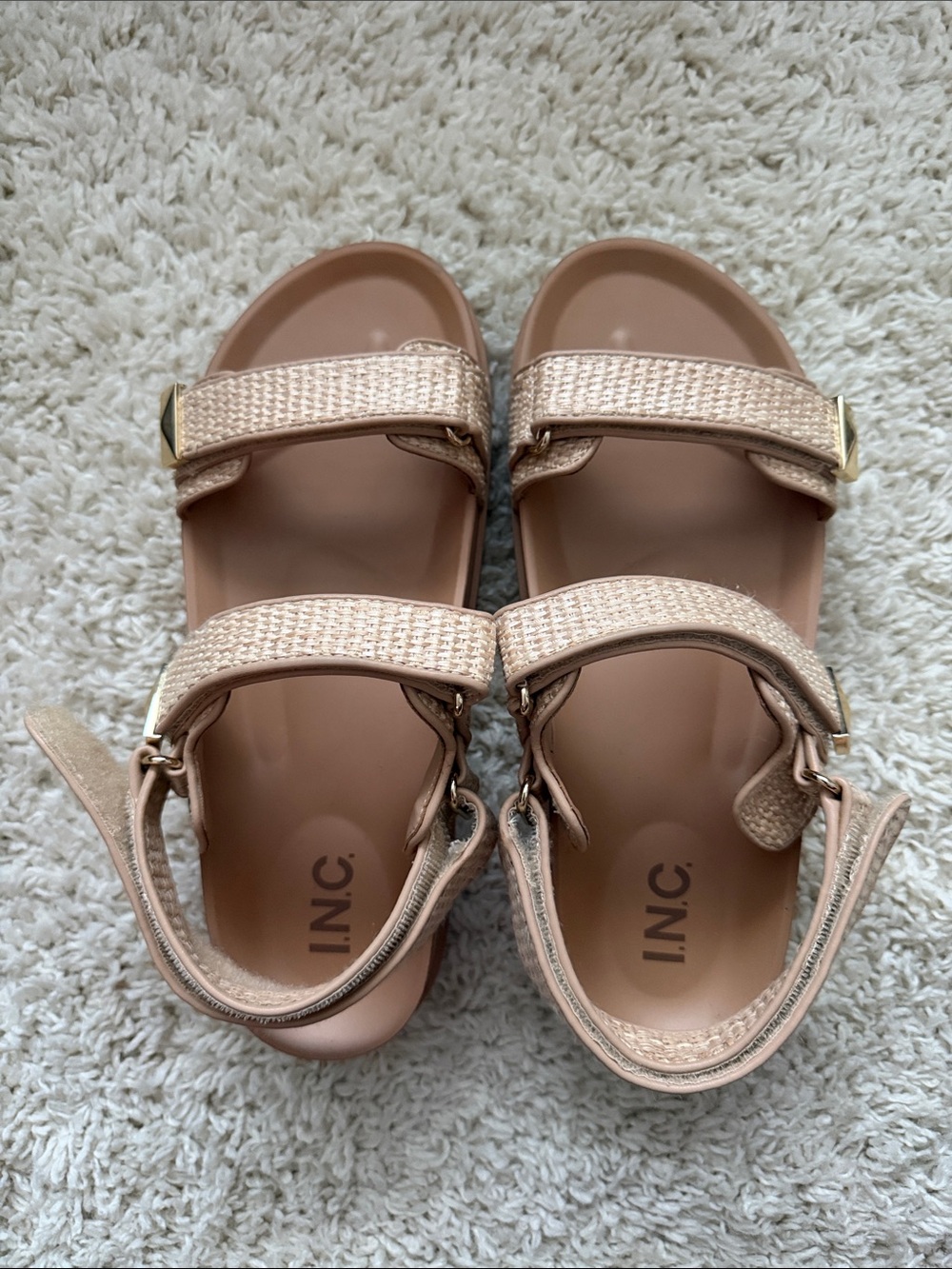 INC International Concepts Woven Strap Sandals